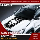 Подходит для Toyota Hilux Revo 2015 2016 2017 2018 2019 4x4 внедорожная Автомобильная наклейка на капот полоса Графический виниловый персональный крутой автомобильный стикер
