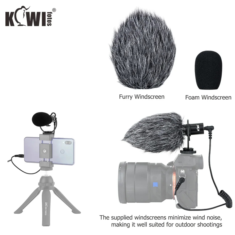 Cardioid Microphone For Nikon Z50 Z5 Sony A9II A6600 A6100 A7RIV A7RIII DSLR Camera Camcorders Phones Tablet Recorder | Электроника