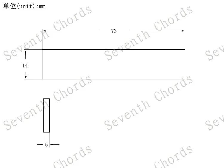 4 Pcs Bar Magnet for 7 String Electric Guitar Pickup Humbucker Producing Accessories / 75MM*13MM*5MM or 73MM*14MM*5MM | Спорт и