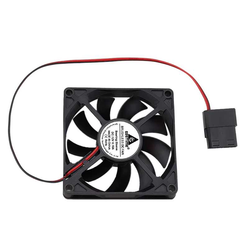 5 шт. в партии Gdstime DC 12V 4Pin 80 мм 8015 осевой вентилятор 80 мм x 80 мм x 15 мм Мотор охладителя охлаждающий вентилятор в корпусе