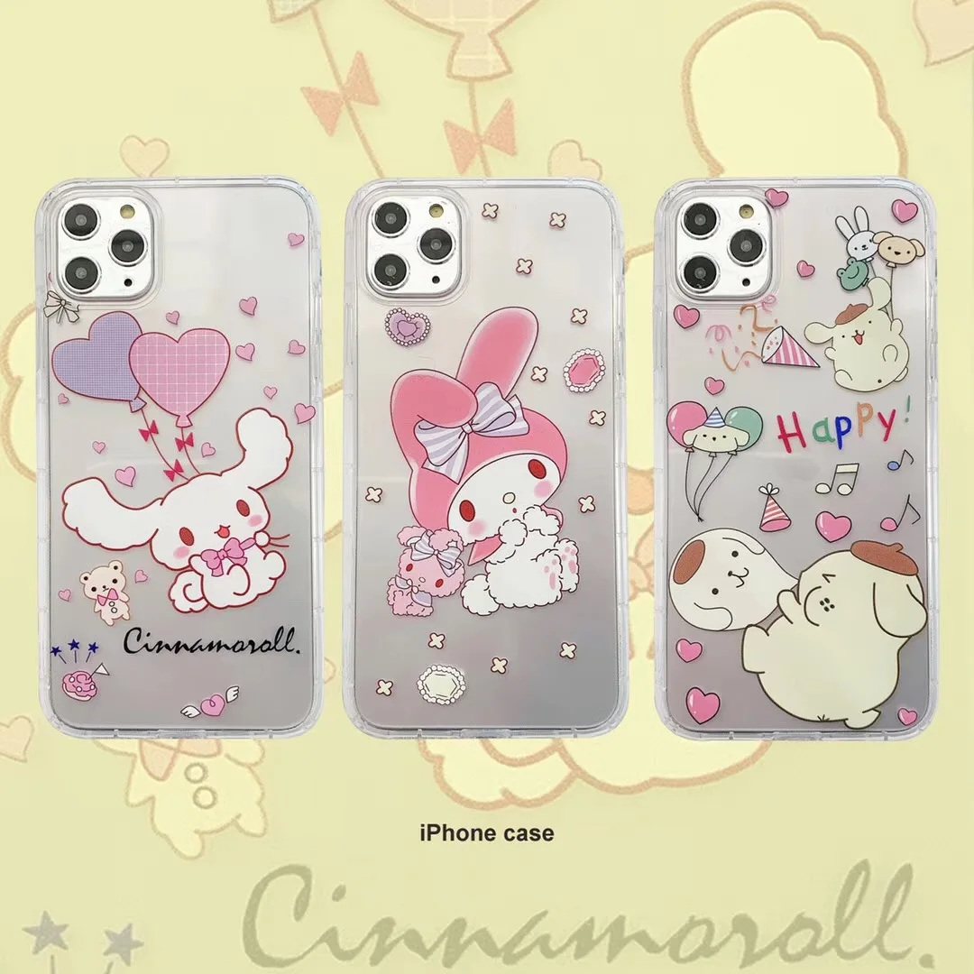 Япония мультфильм кукла Мелодия Cinnamoroll Pom Purin чехол для iphone 7 8 6 s plus 11 pro X XS Max Xr