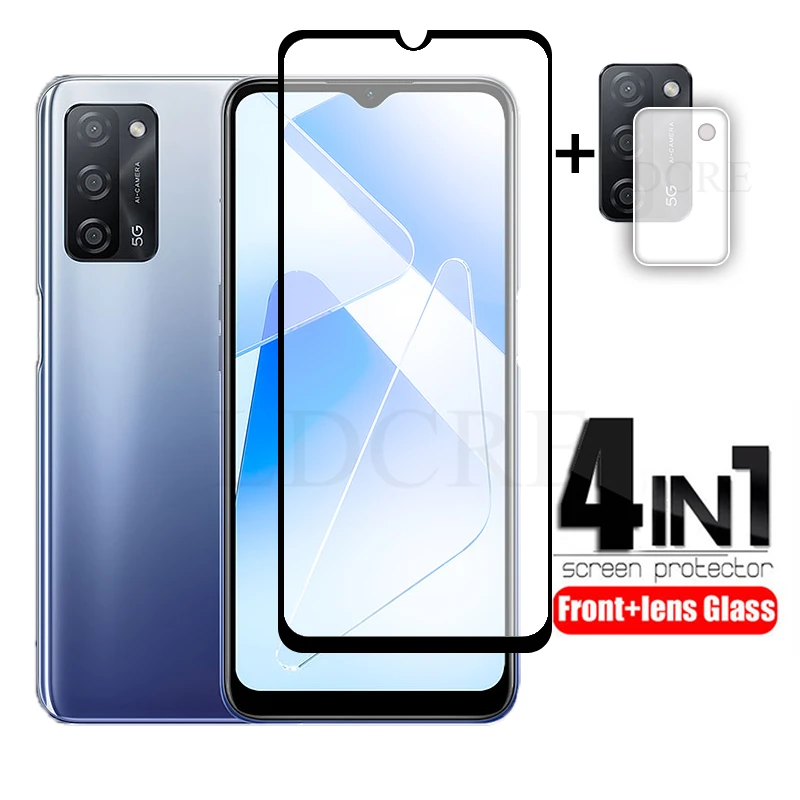 

2Pcs For OPPO A53S 5G Glass Full Tempered Glass for OPPO A55 5G A53 A53S Protector glass For OPPO A53S 5G Screen Camera Film