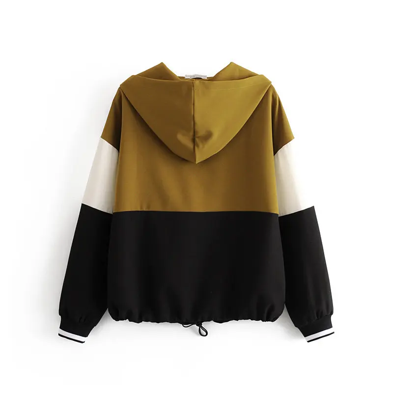 Женский костюм бомбер Za черный бейсбольный пуловер контрастных цветов топ брюки
