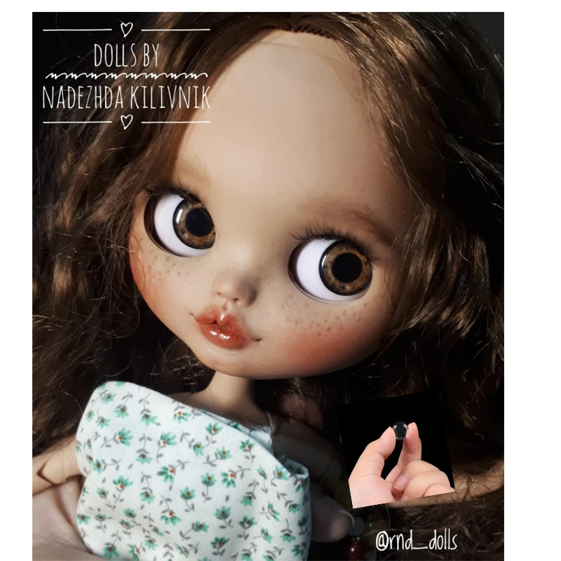 

14mm Cute 100 Pcs Doll Eyeballs Accessories Toy Glass Eye Chips Eye DIY Crafts Toy Doll Glass Eyes Doll Accessories