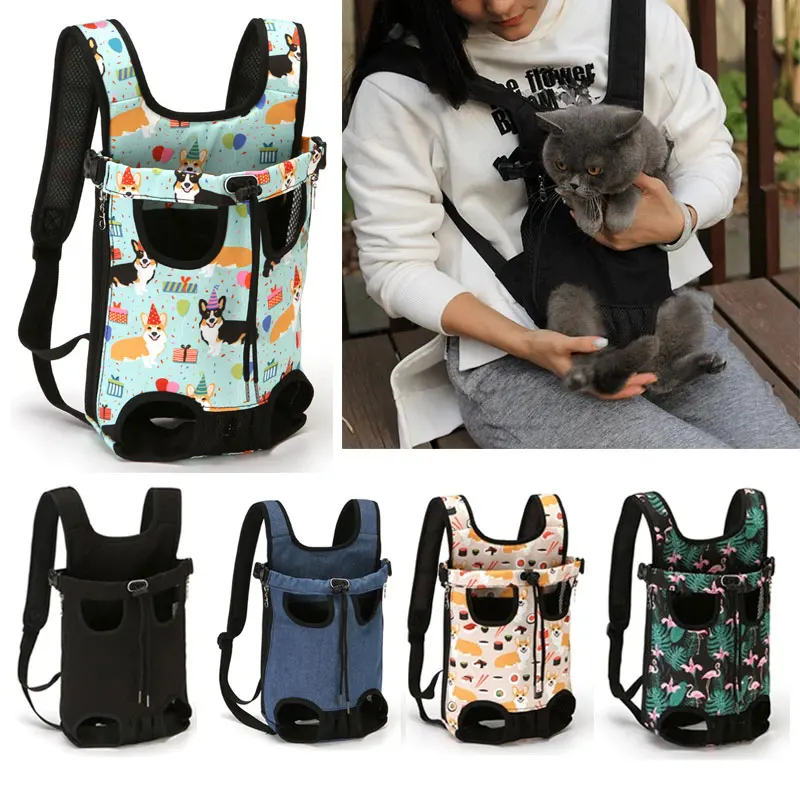 

Воздухопроницаемый Сетчатый рюкзак для переноски домашних животных, удобпосылка Личная переноска для собак и кошек, щенков, товары для дом...
