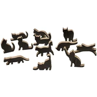 wooden stacking game cat balance blocks wooden cat pile set educational building toys cat wood puzzles for children boys adults