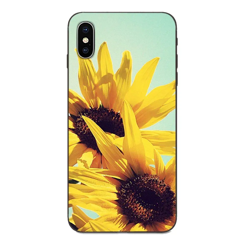 Красивый желтый цветок подсолнуха для Huawei nova 2 2S 3i 4 4e 5i Y3 Y5 II Y6 Y7 Y9 Lite Plus Prime Pro 2017 2018