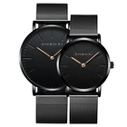 2021 Роскошные брендовые часы, модные наручные часы для влюбленных, женские и мужские кварцевые наручные часы, парные повседневные ультратонкие часы с сетчатым ремешком