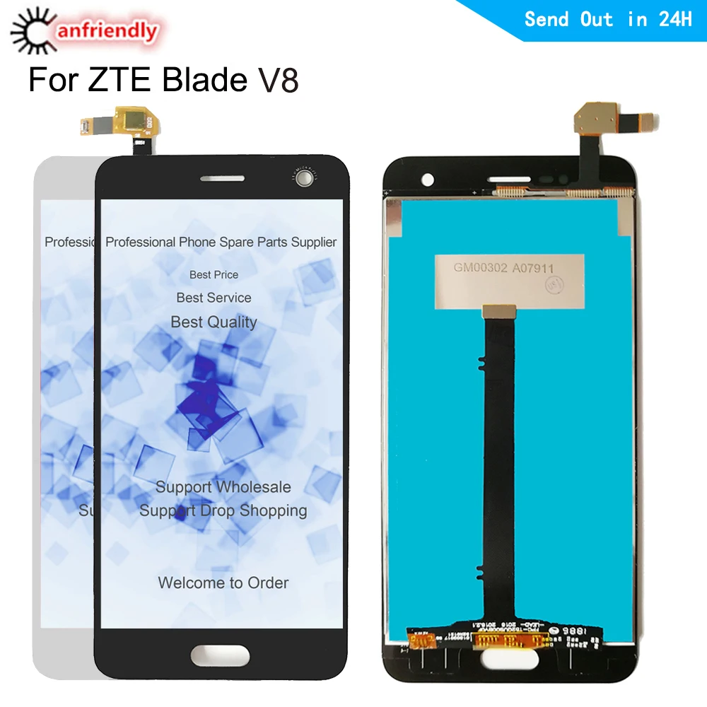 Для zte Blade V8 BV0800 5," ЖК-дисплей+ сенсорный экран дигитайзер с рамкой в сборе для zte Blade V8 V 8 дисплей ремонт телефона