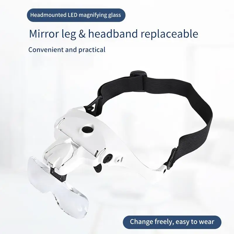 

Стекла-Лупа es держатель лупы со светодиодной подсветкой, 5 линз