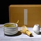 Японский чайный сервиз маття, Набор чашек, подставка для чайной естественной бамбуковой кисти, изысканные прочные инструменты для чайной церемонии