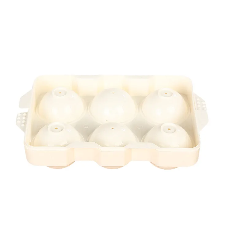 Горячая Распродажа форма для льда кубиков шариков круглая силиконовая с крышкой