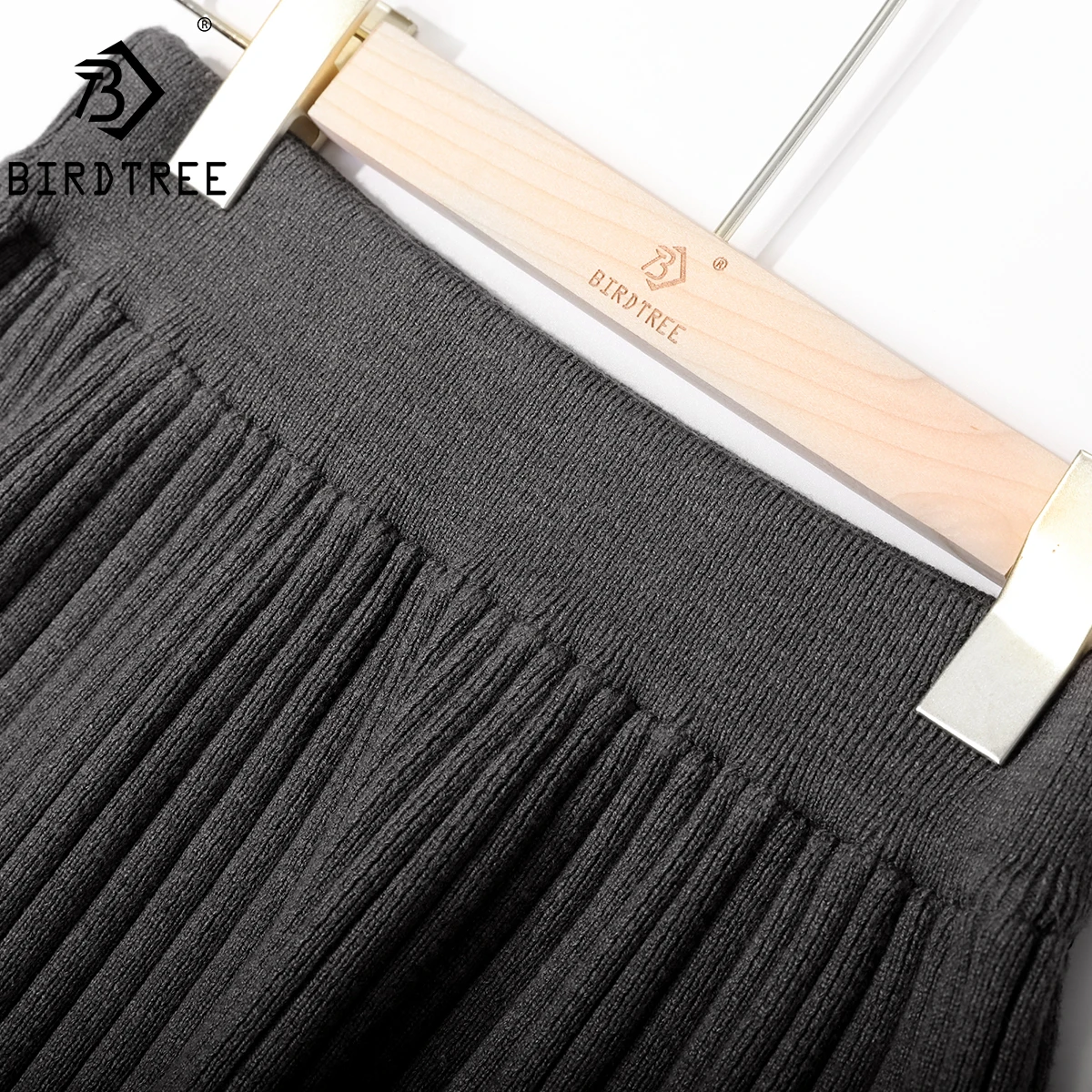 Элегантная прямая трикотажная Женская юбка с высокой талией весна 2020 Корейская