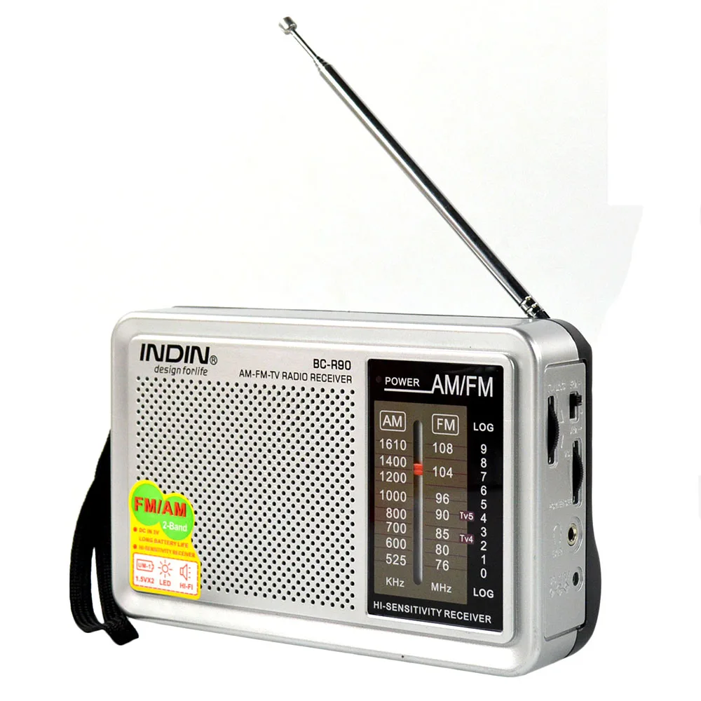 Portable AM FM Radio Retro Vintage Built In Speaker Pocket Multi-purpose World Receiver R90 For Elderly High Quality Radyo New |