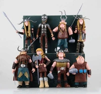 8pcsset 10 13cm how to train your dragon 3 figurines pvc action figures classic toys kids gift for children model