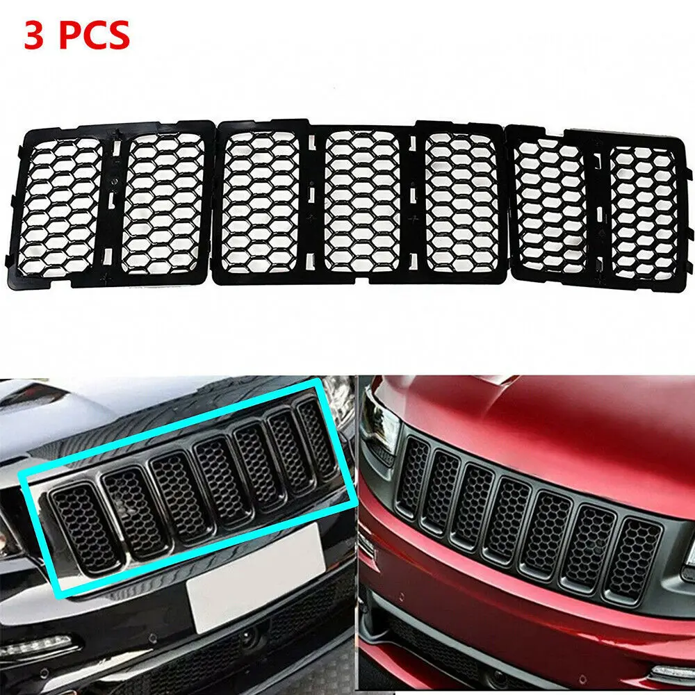 Комплект вставок для решетки радиатора передняя решетка Jeep Grand Cherokee 2014 2016|Лепнина