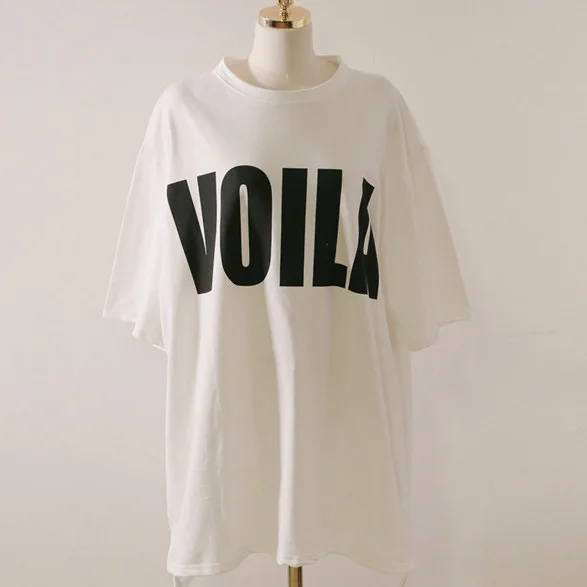 Женская длинная футболка с коротким рукавом и круглым вырезом размеры до 7XL |