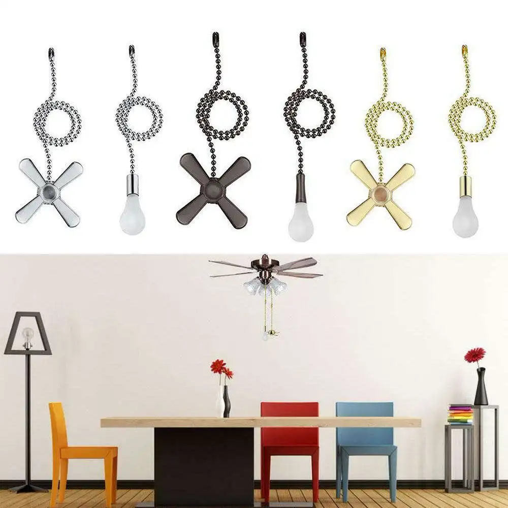 2 шт. декоративные потолочные веерные лампы вытяжные цепи универсальные натяжные