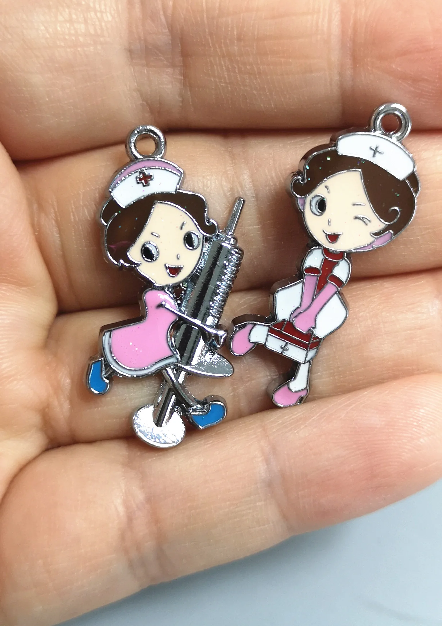 Цепочка для ключей сделай сам металлическая подвеска серого цвета с эмалью