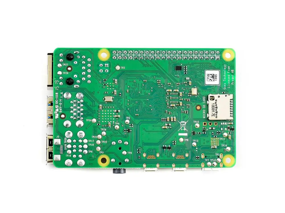 Оригинальный Raspberry Pi 4 Модель B 2 Гб ОЗУ 64 бит 1 5 ГГц четырехъядерный гигабитный