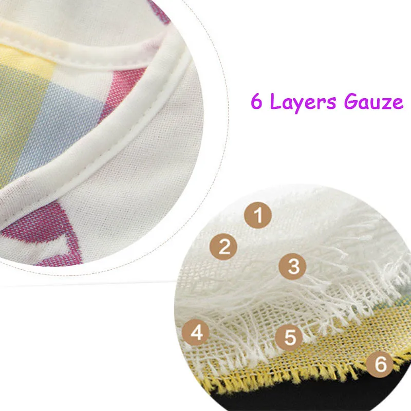 Детское полотенце накидка хлопковый банный халат 6 слоев марля Детская моющаяся