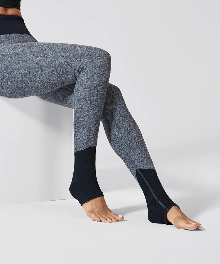 SYROKAN Женская высокая талия плотный животик контроль спортивные Йога Jogger Lounge леггинсы-28,7 дюймов