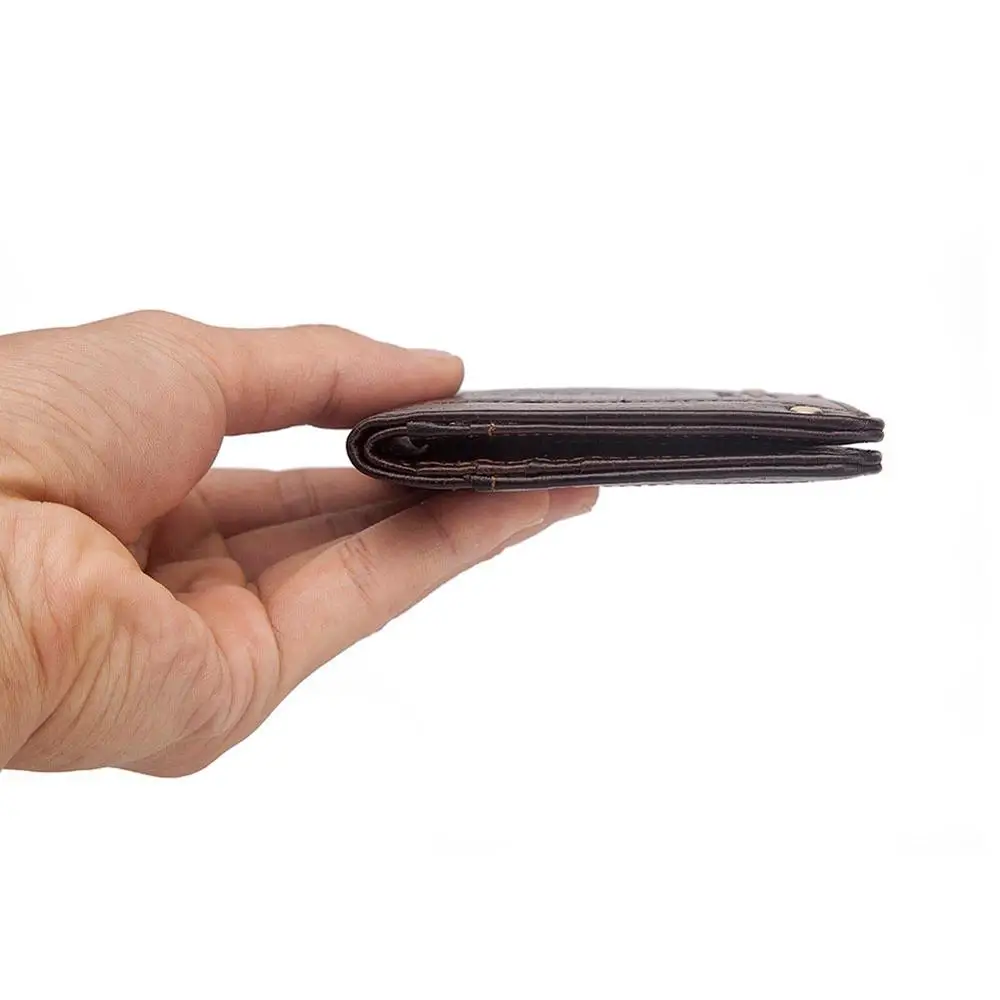 Ультратонкий кошелек из 100% натуральной кожи мужской мужское портмоне Cuzdan тонкий