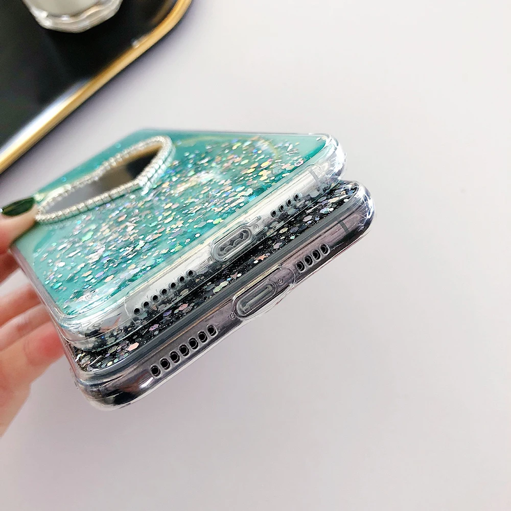 ins Love Mirror Epoxy Girl TPU Silicone soft shell Phone Case Suitable for iPhone 7 7P 8 8P X XR XS MAX 11 PRO |