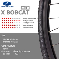 ultralight 261 95 27 51 95 291 95 mtb bike tires 120 tpi mountain bicycle tyre bicycle tire 26 inch cycling tyres innova