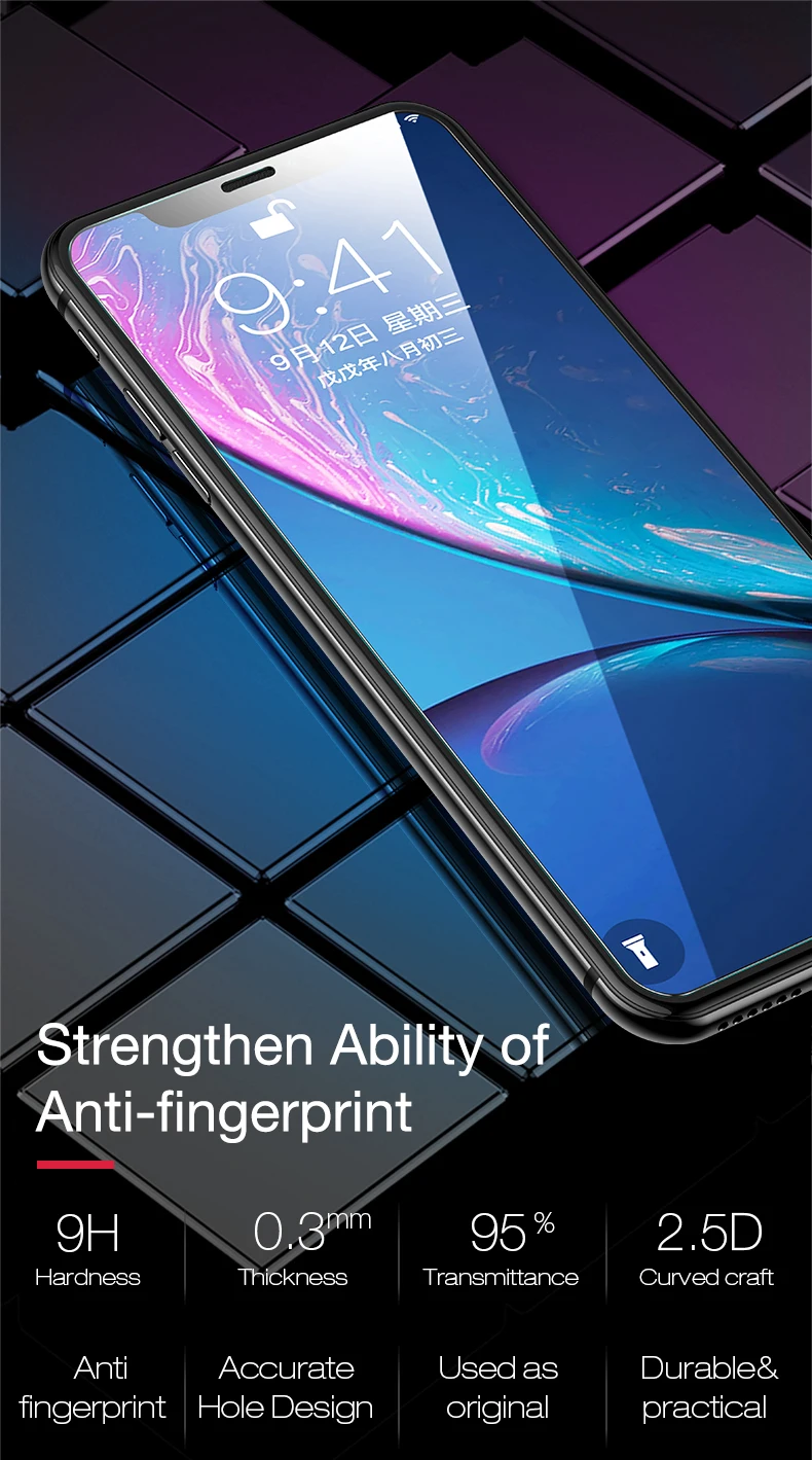 Cafele роскошное HD закаленное стекло для iPhone 11 pro max Защита экрана для iPhone 11 pro max полное покрытие защитное стекло тонкое