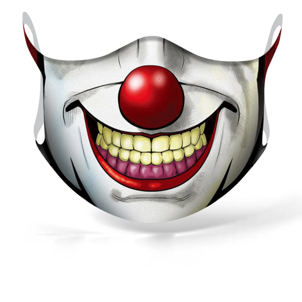 Маска в стиле супергероя из хлопчатобумажной ткани для косплея моющаяся