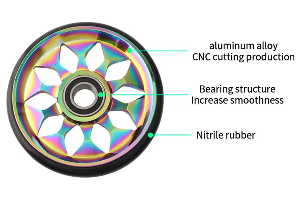 

1pair Bearing Rear Cargo Rack Push To Walk Wheel Easywheel For Brompton Folding Bike Bicycle