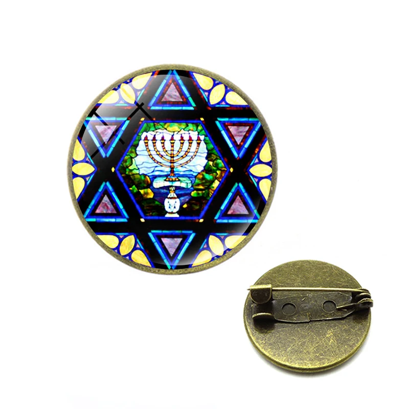 Ретро иудейский щит звезда броши &quotДавид&quot гексаграмма Мандала Броши Израиль