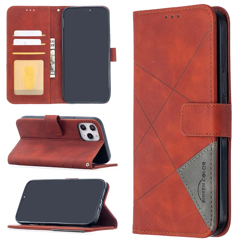 luxury leather phone case for iphone 12pro 11pro 12 mini 11 pro max se 2020 6 6s 8 7 plus xr x xsmax wallet flip cover coque free global shipping