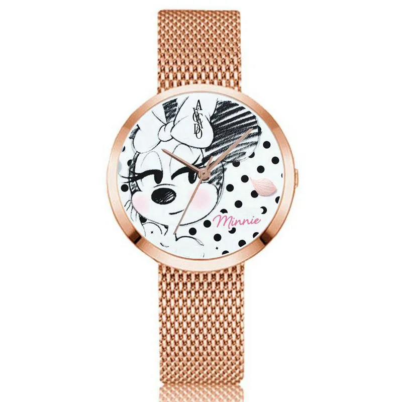 2021 наручные часы Диснея Минни Маус аниме Микки Модные водонепроницаемые Фигурки