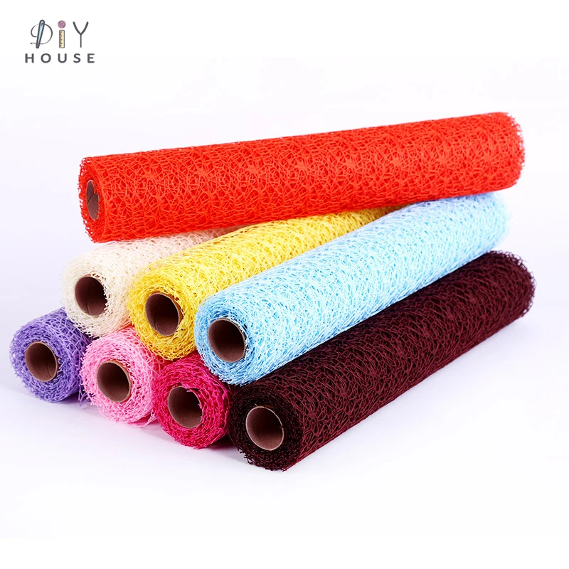 1 рулон сетка из органзы для упаковки букет|Подарочные сумки и упаковка| |