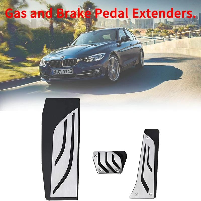 

Автомобильные педали без дрели, стальная Спортивная подставка для ног, накладка на педали мертвого газа, тормоза для BMW 2, 3, 4 серии, F22, F23, F30, F31...
