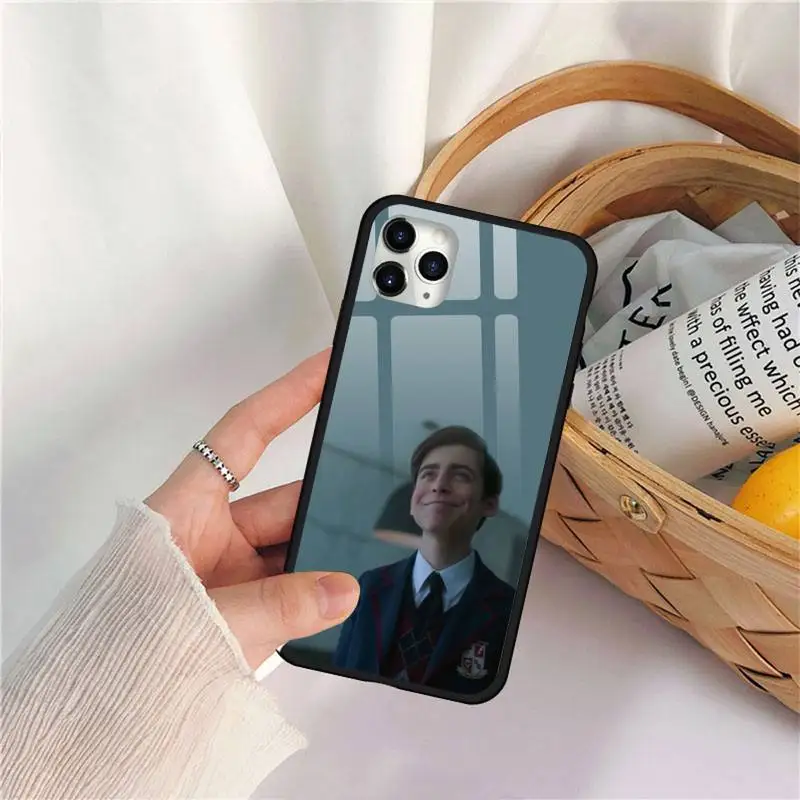 

the umbrella academy Aidan Gallagher Phone Case Tempered glass For iphone 11 12 PRO MAX X XS XR 5C 6 6S 7 8 plus