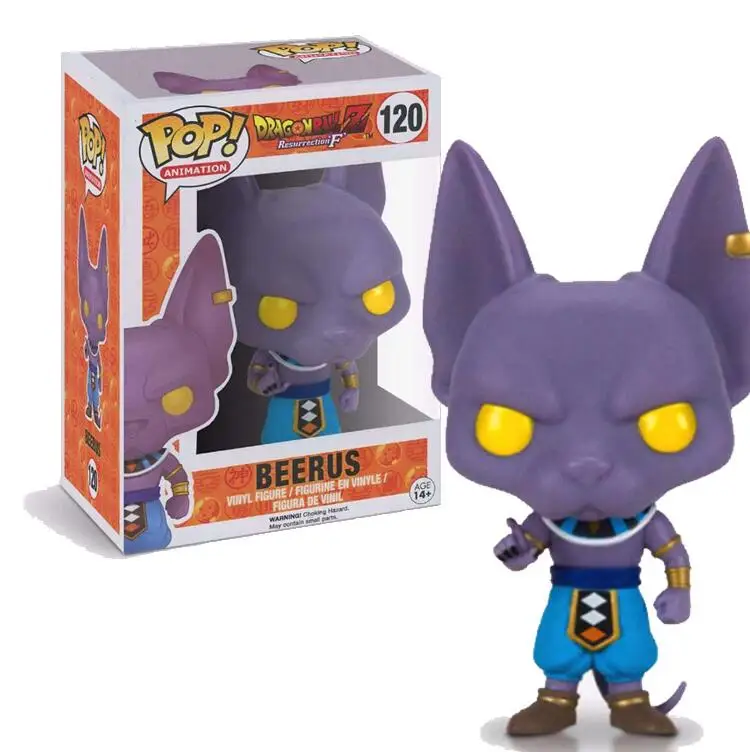 120with box Funko pop ular супер Драконий жемчуг Гоку VegetaVinyl фигурка куклы игрушки для подарки на день рождения - Цвет: 120with box