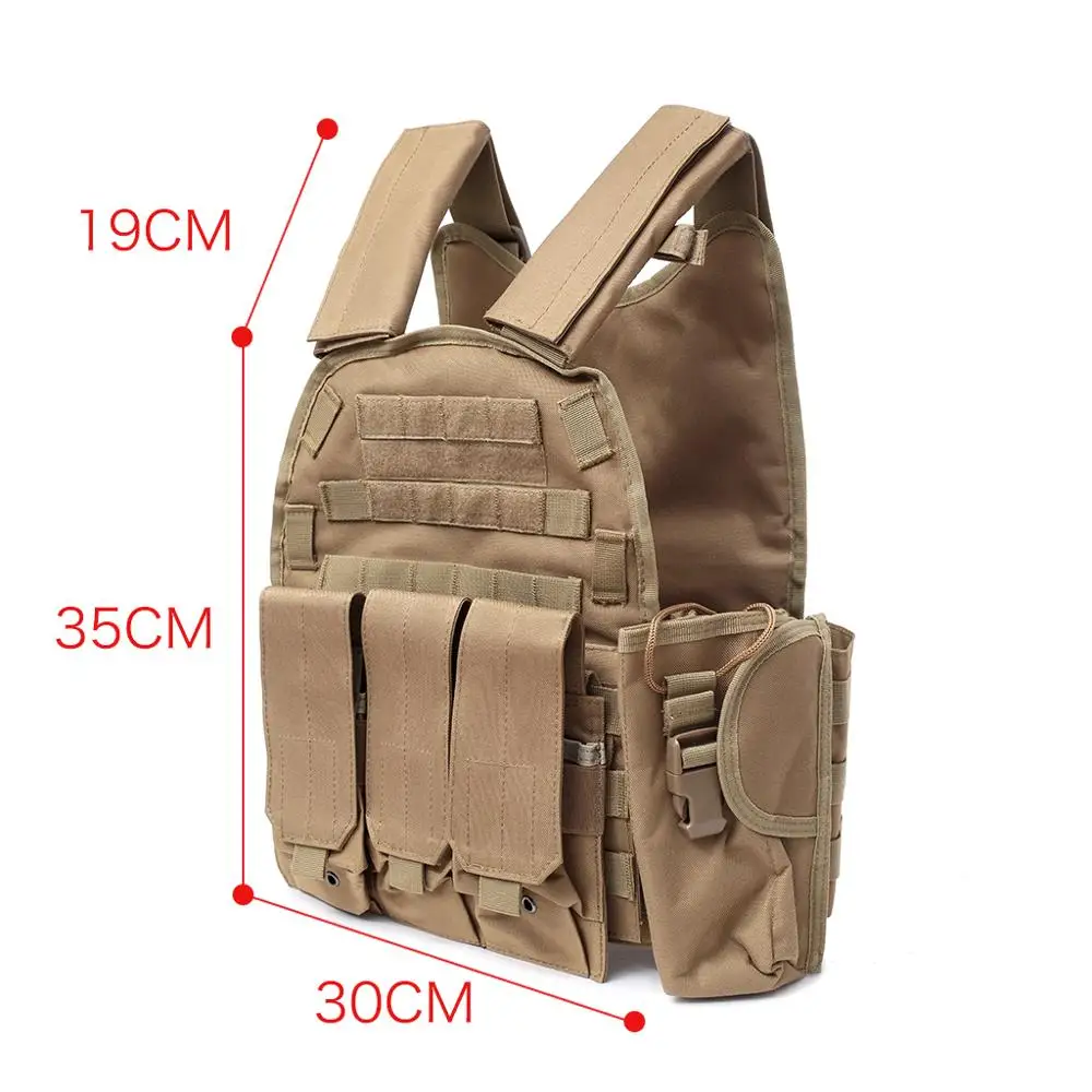 6094 Тактический Жилет Molle 900D нейлоновая броня для тела Охотничья Накладка
