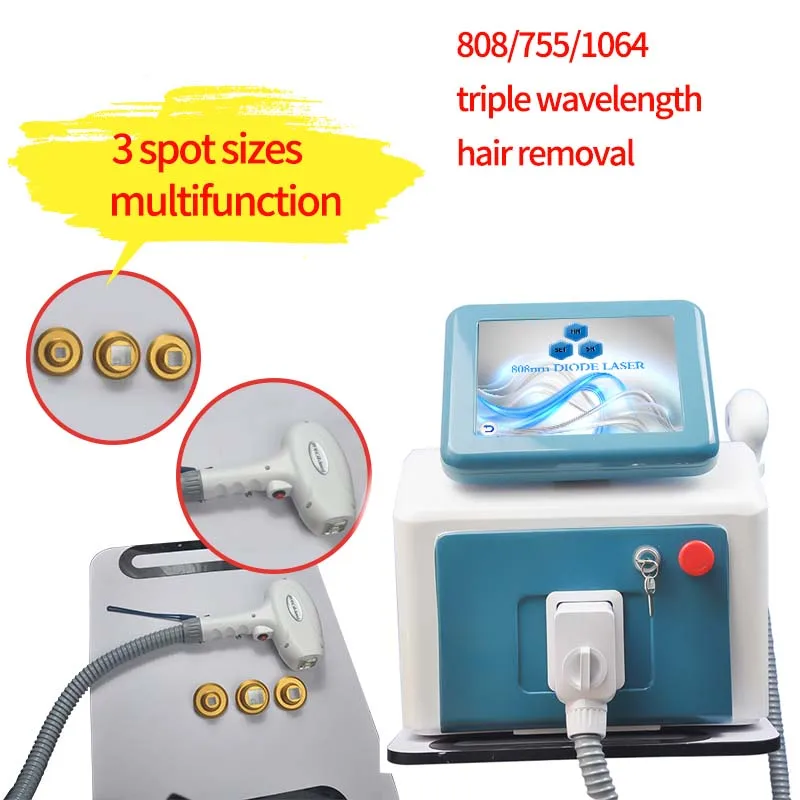 Мощный безболезненный Профессиональный аппарат для удаления волос с диодным
