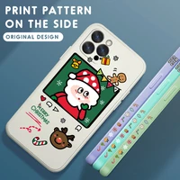 phone case for samsung s8 s9 s10 s21 s20 fe e lite plus ultra 5g cartoon santa christmas elk xmas tree pattern silicone case
