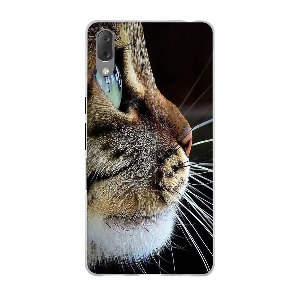 Защитный чехол для sony Xperia L3 L 3 мягкий силиконовый из ТПУ с рисунками животных