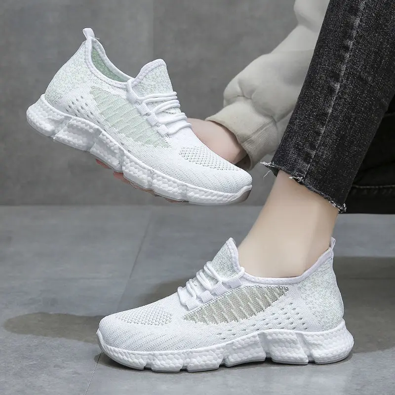 

BLWBYL 2021 NEW Spring Summer New All-match Platform Sneakers Running Women Shoes Casual Air Mesh Female Flats Shoes for Woman