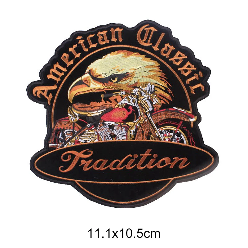 Панк череп орел крутой Железный На заплатках на одежде наклейки ткани рюкзак