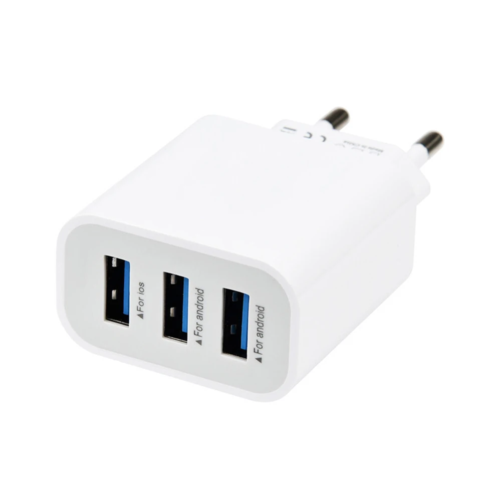 3USB 3.1A Универсальное зарядное устройство для мобильного телефона, смартфона, планшета, адаптер для путешествий, настенная розетка, быстрая зарядка, головка для Iphone, для samsung