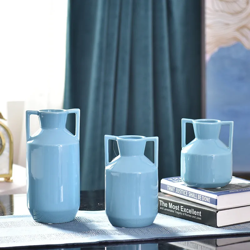 Керамическая Настольная ваза ремесла фигурки аксессуары для дома украшение