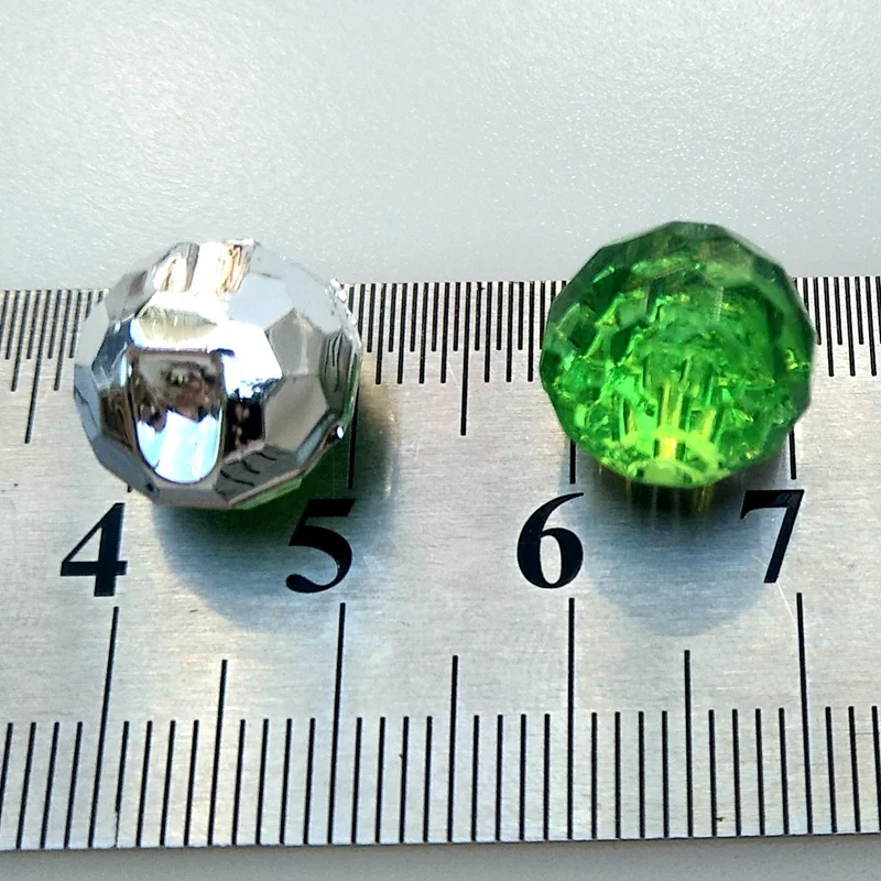 HL 40 шт Круглые акриловые пуговицы зеленого цвета швейные принадлежности