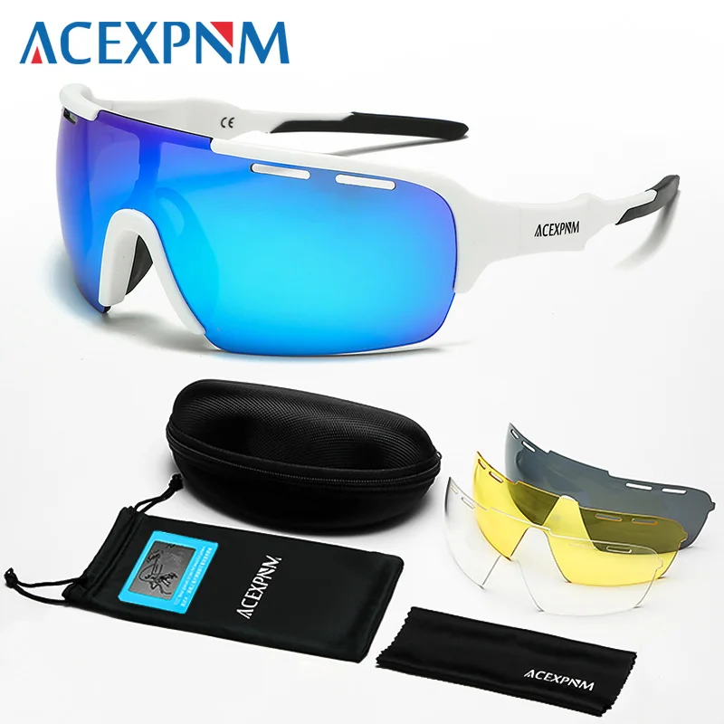 

2019 Brand New Men Polarized Cycling Glasses Outdoor Sports Cycling Goggles TR90 Mountain Bike Cycling Sunglasses Eyewear 4 Lens