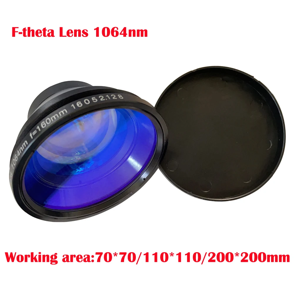 Полевая линза F-theta 1064 нм 70x70-300x300 мм F100-420nm для YAG детали оптоволоконного лазера -